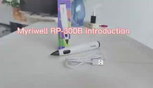 Load and play video in Gallery viewer, Myriwell 3D pen cheapeast 3D printing pen 1.75mm PCL filament FDM for kids beginners best gifts birthday Christmas gift
