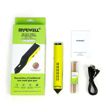 Загрузить изображение в средство просмотра галереи, Myriwell DIY 3D Pen/Hot Melt Glue Gun,USB Charging 3D Printing Pen+6color Glue stick Creative Toy Gift For Kids Design
